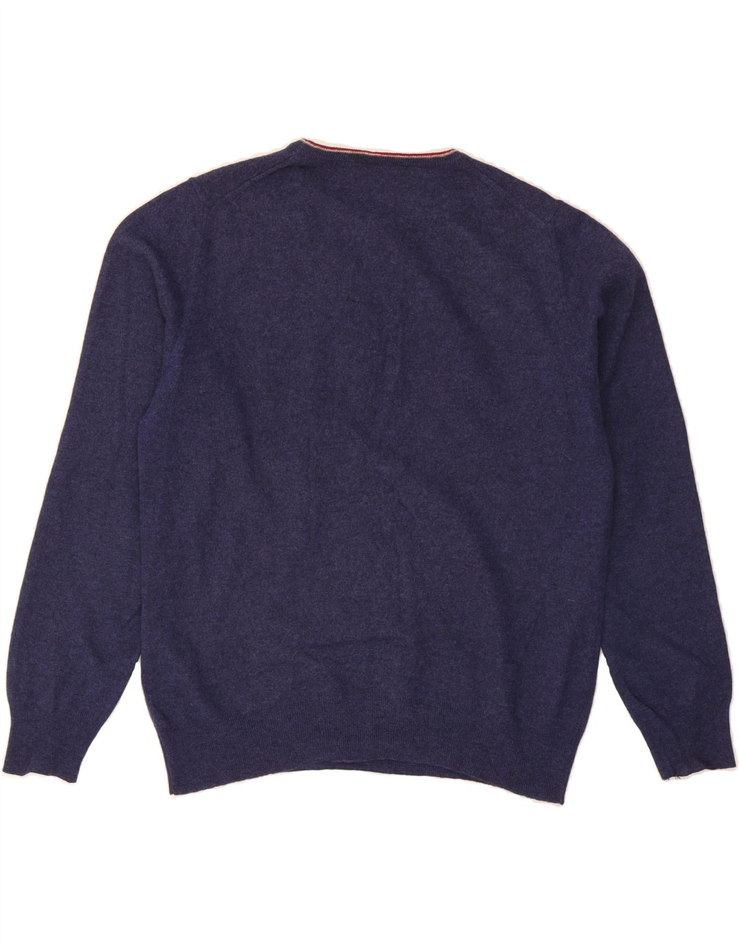 FRED PERRY Womens Crew Neck Jumper Sweater UK 16 Large Navy Blue Wool Vintage Fred Perry and Second-Hand Fred Perry from Messina Hembry 