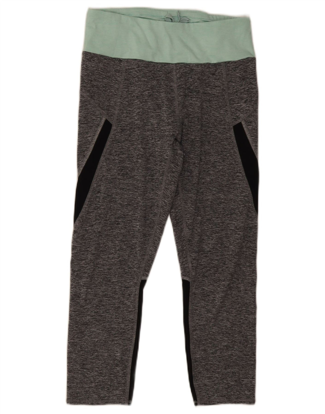 Marks & Spencer Dame Capri Leggings UK 12 Medium Grey Colourblock