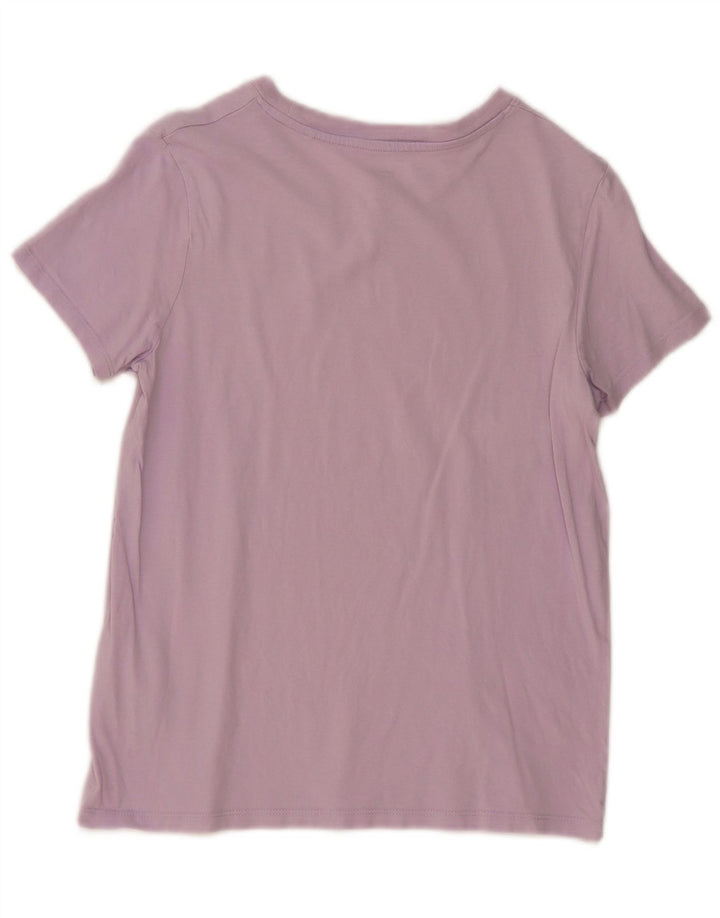 Levi's Dame T-Shirt Top UK 10 Lille Lilla Bomuld