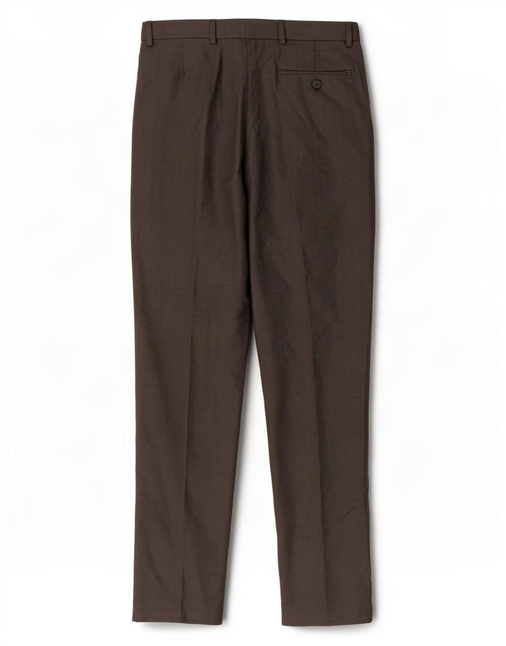 Marks & Spencer Damebukser med jakkesæt W32 L33 brun polyester