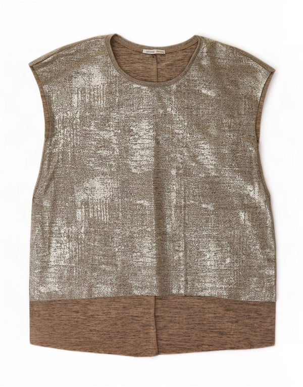 Zara Damevest Top UK 14 Medium Grå Polyester