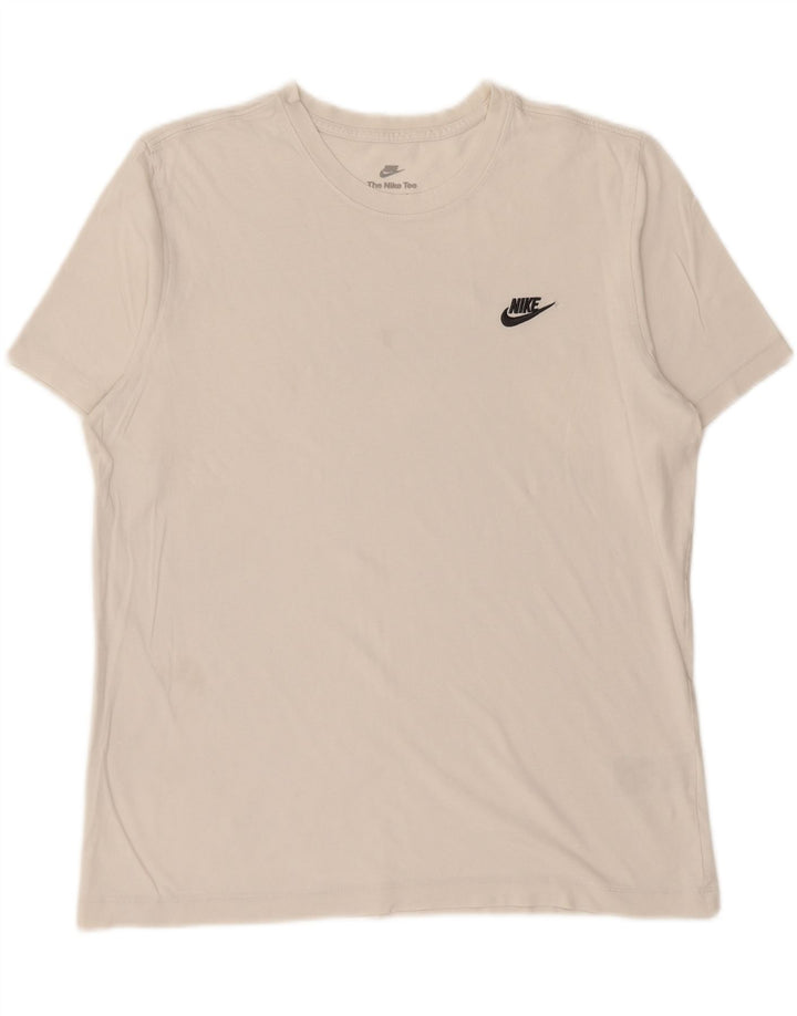 NIKE T-shirt top til mænd, stor hvid bomuld