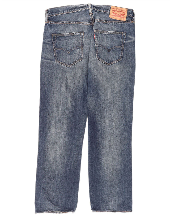 Levi's Herre 501 lige jeans W33 L27 blå bomuld