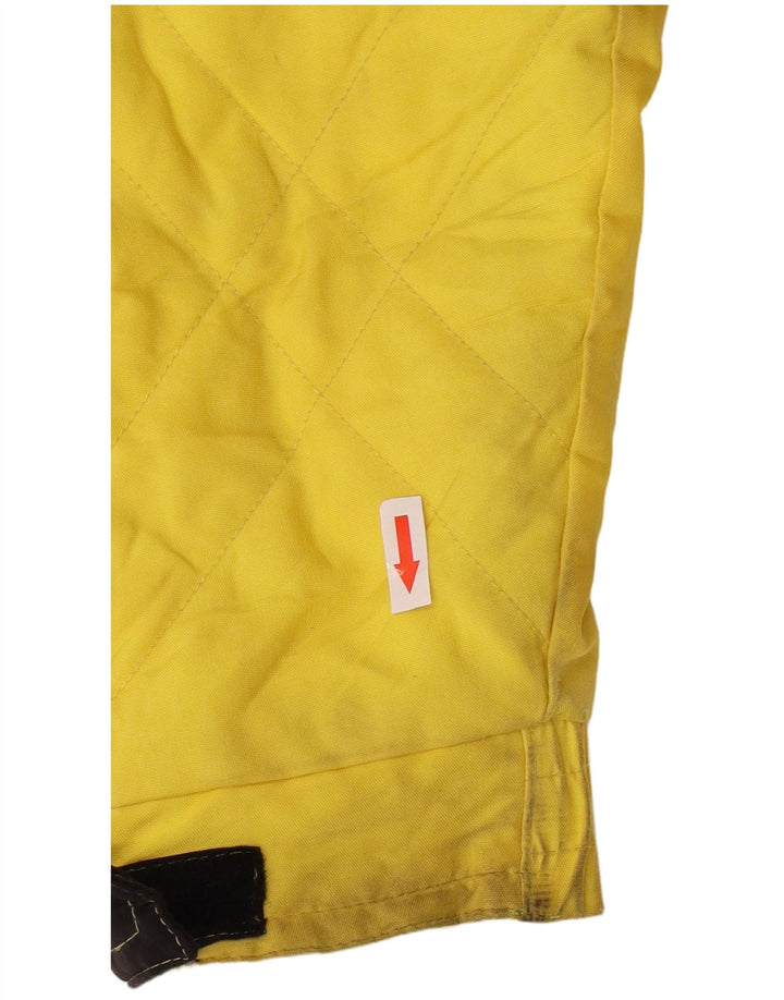 Sergio Tacchini Skijakke med hætte til mænd UK 36 Small Yellow Colourblock