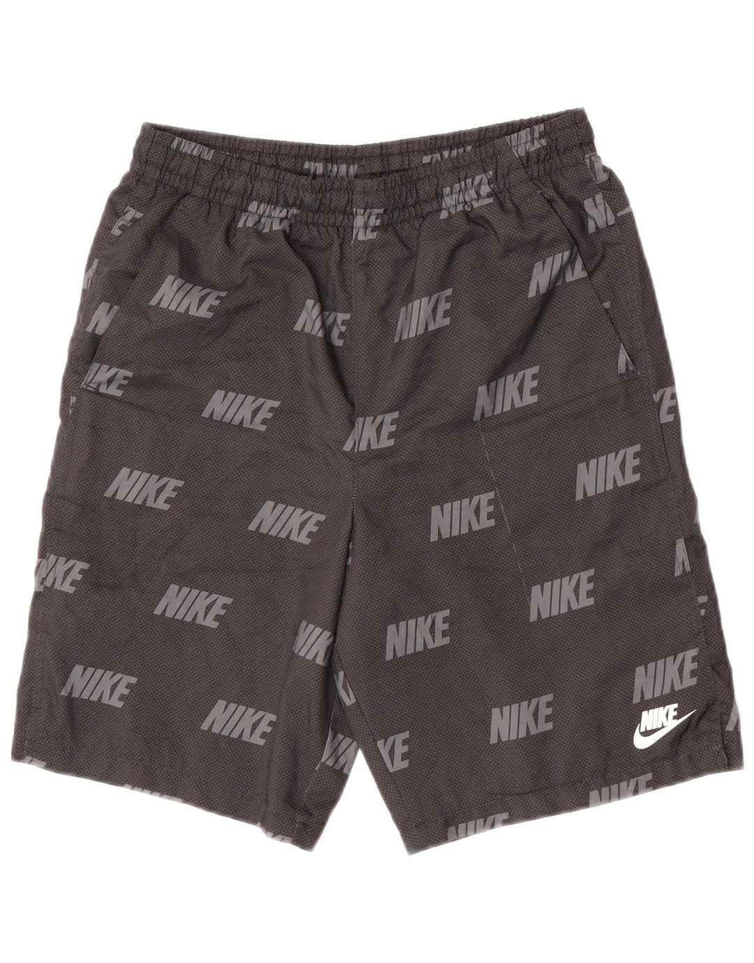 NIKE grafiske sportsshorts til drenge 13-14 år XL Grå plettet polyester