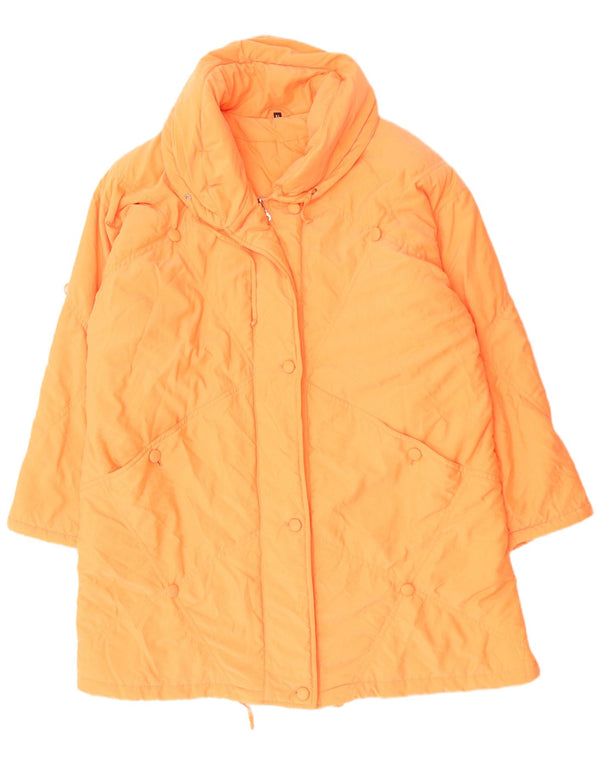 YESSICA Polstret frakke til kvinder US 21 3XL Orange Polyester