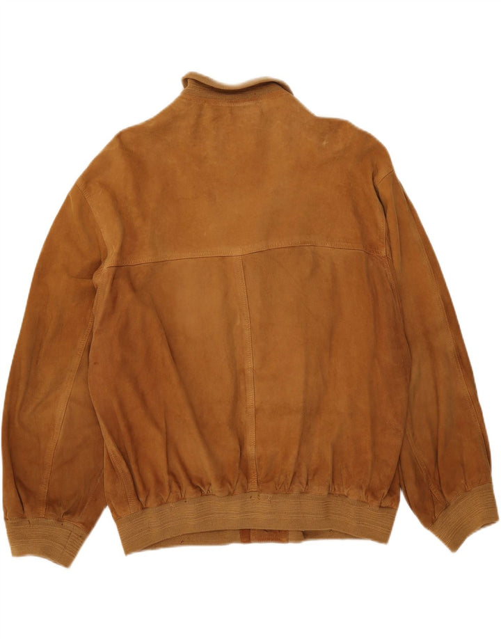 Vintage herre ruskind bomberjakke UK 40 Large Beige