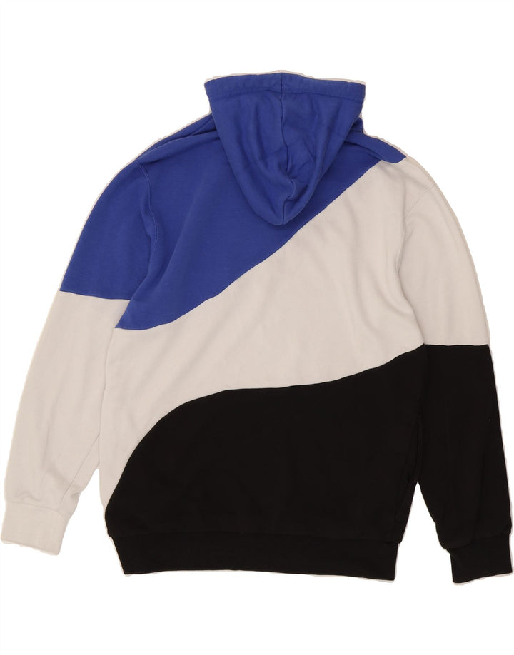 PUMA Mens Hoodie Jumper Medium Multicoloured Colourblock Cotton Vintage Puma and Second-Hand Puma from Messina Hembry 