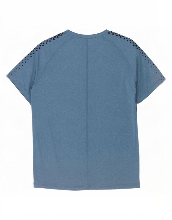 Asics herre T-shirt top XL marineblå plettet polyester