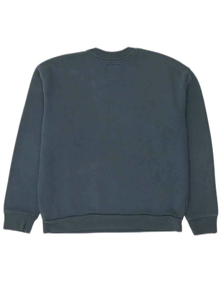 Hollister Herre grafisk sweatshirt jumper stor blå bomuld