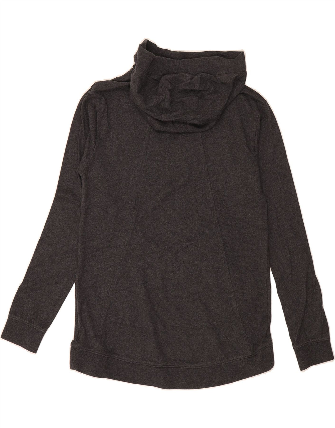 NIKE Womens Oversized Hoodie Jumper UK 6 XS Grey Polyester Vintage Nike and Second-Hand Nike from Messina Hembry 