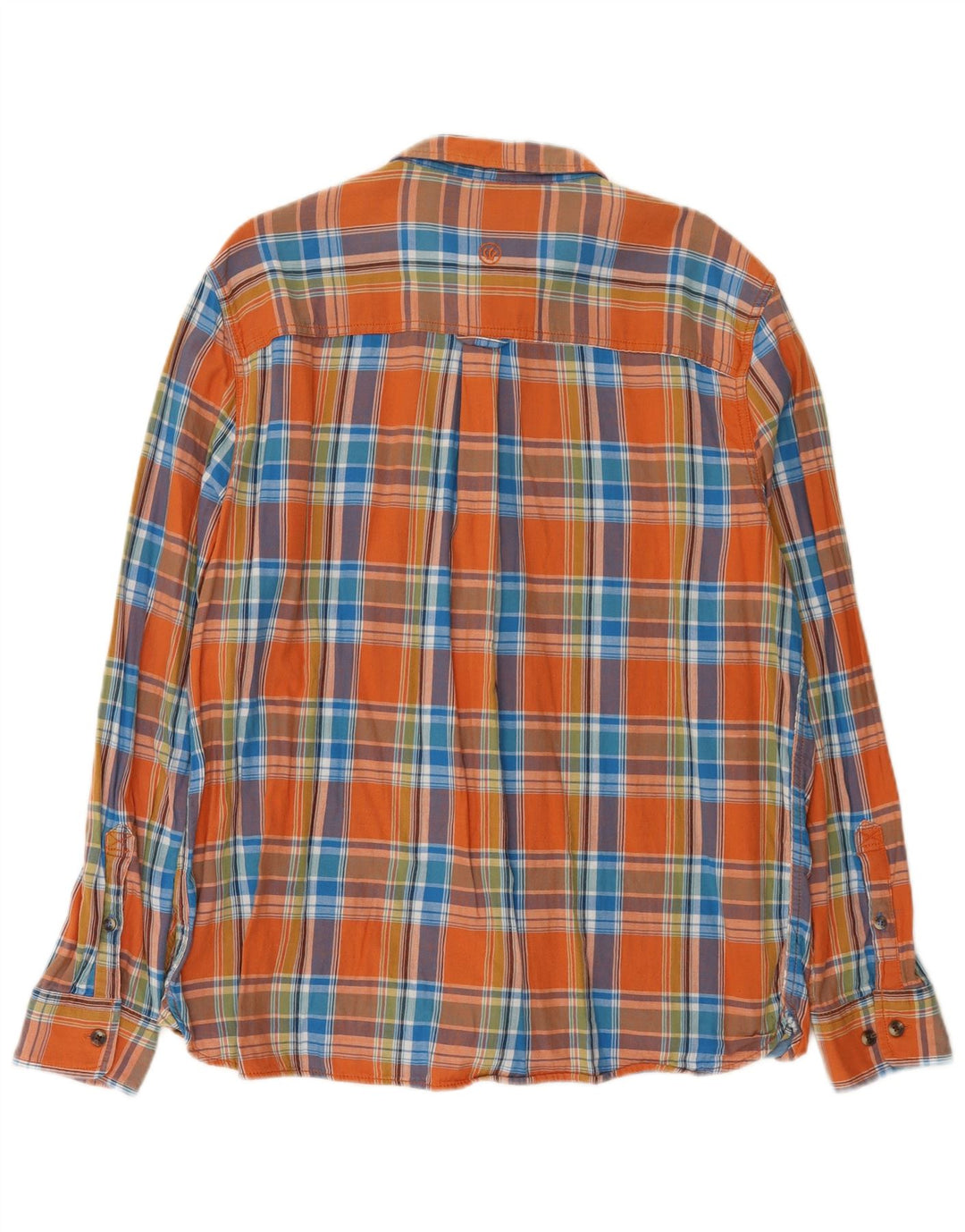 Fat Face Herre Flanellskjorte XL Orange Ternet Bomuld
