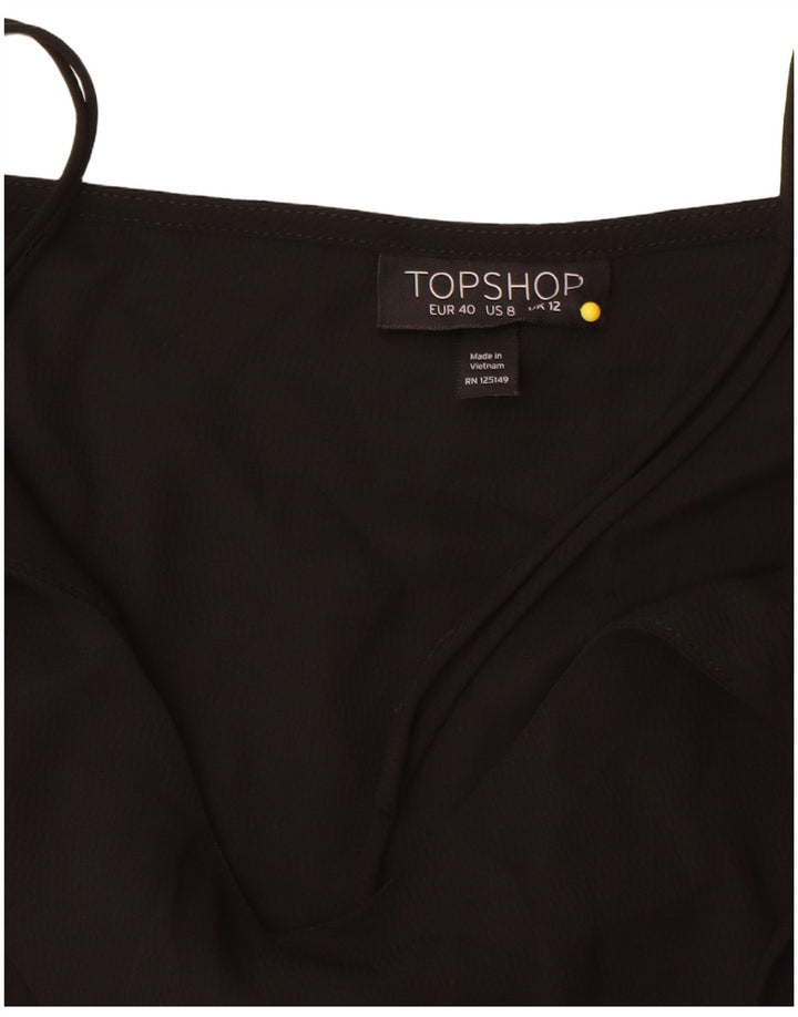 Topshop Dame Cami Top UK 12 Medium Sort Polyester