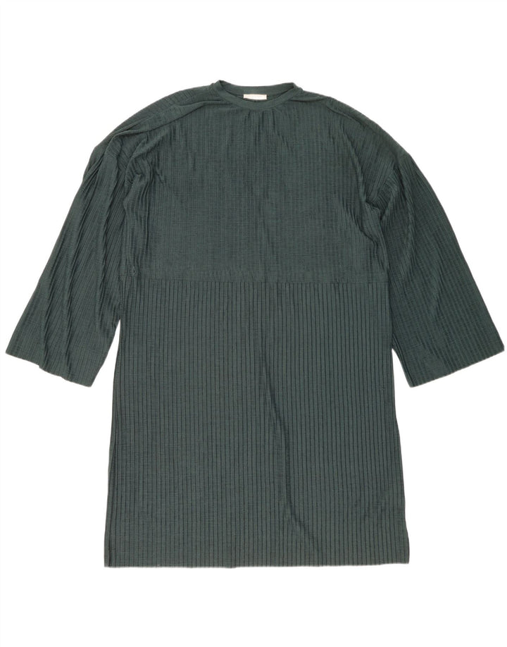Zara Dame Trafaluc Langærmet Oversized Shift Dress UK 14 Medium Green