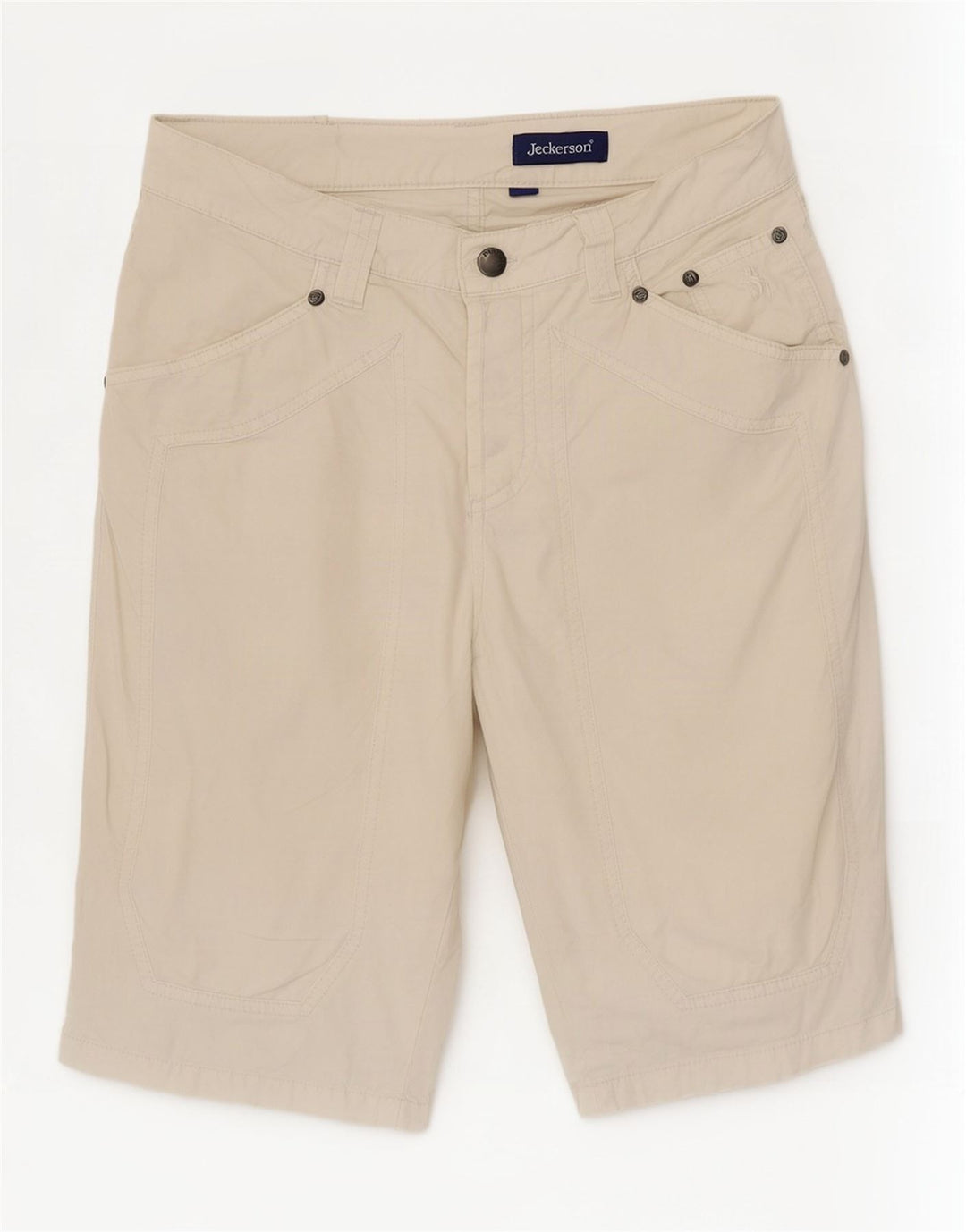 Jeckerson Casual Shorts til kvinder W30 Medium White Bomuld