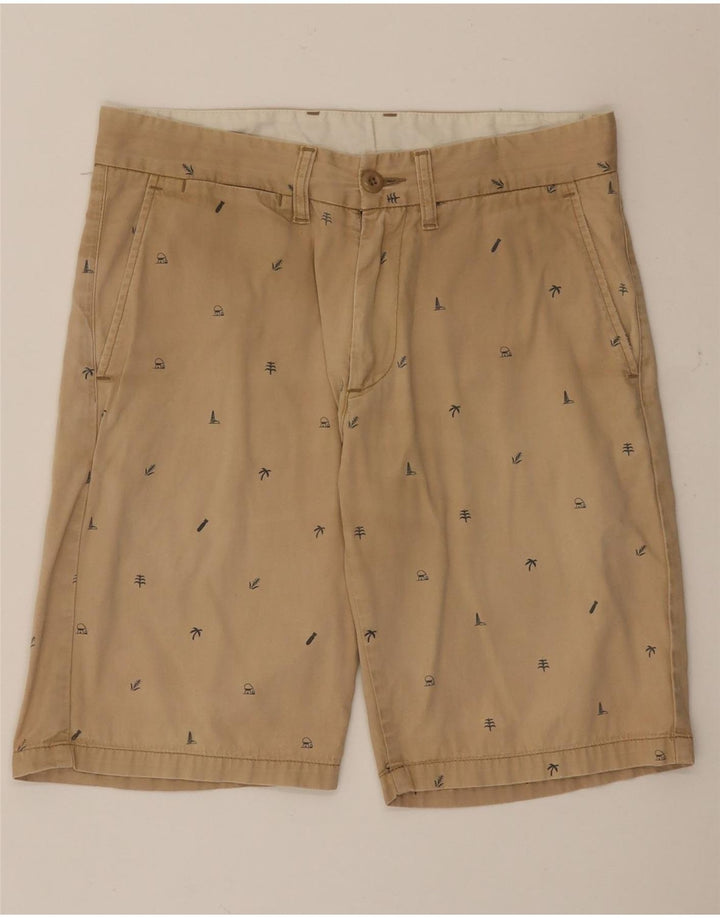 Carhartt Herre Abstrakt mønster Chino Shorts W30 Medium Beige Bomuld
