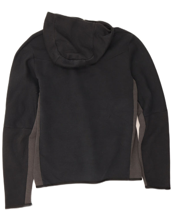 Nike hættetrøje med lynlås til mænd Small Black Colourblock Bomuld