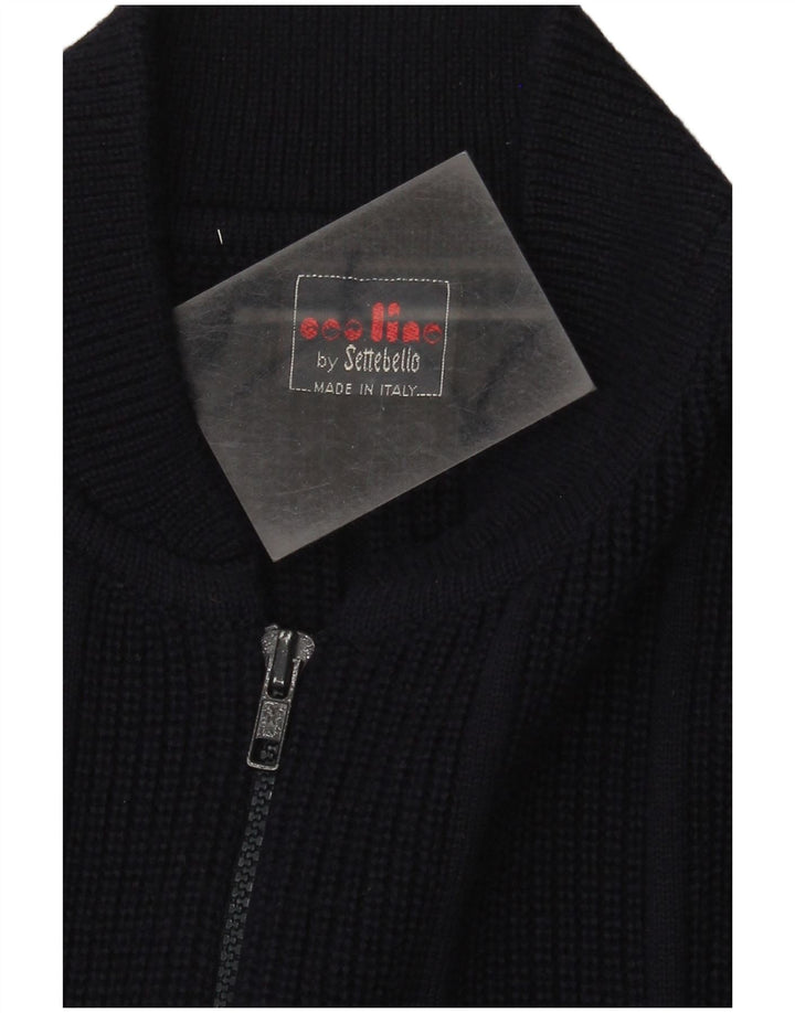 Settebello Herre Cardigan Sweater Stor Marineblå Uld