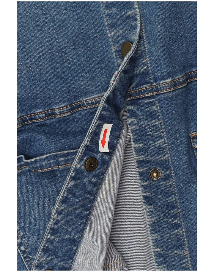 Joules Dame denimjakke UK 12 Medium Blue Cotton