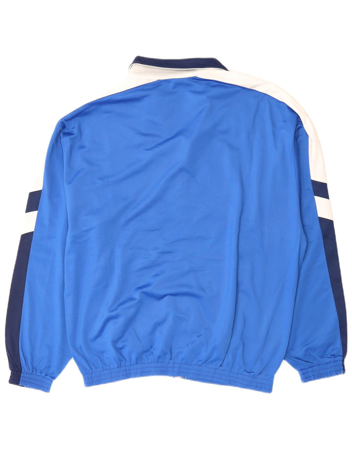 ARENA Grafisk træningsdragt til mænd, topjakke, stor blå farveblok polyester