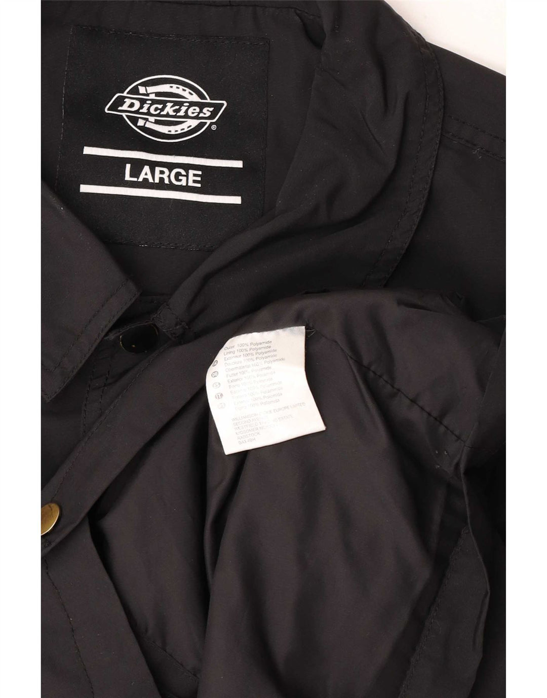 Dickies Bomberjakke til mænd UK 40 Stor sort polyamid