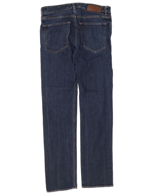 Hugo Boss Herre Candiani Straight Jeans W30 L32 Marineblå Bomuld