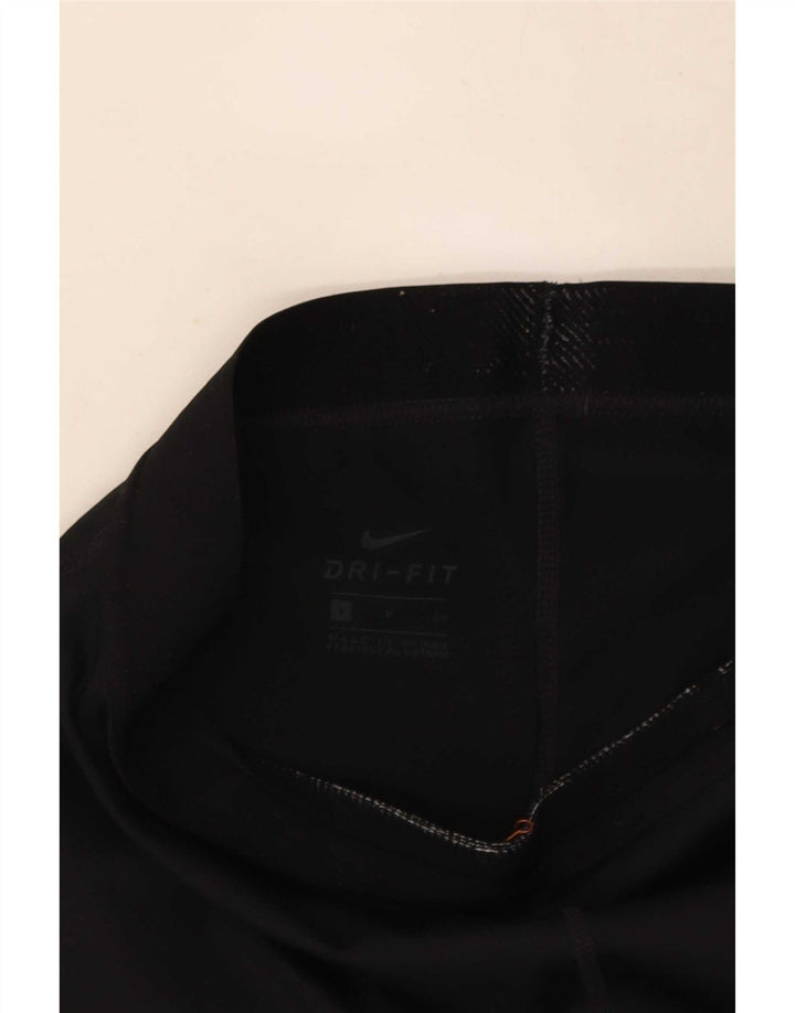 Nike Dame Dri Fit Capri Leggings UK 8 Small Black