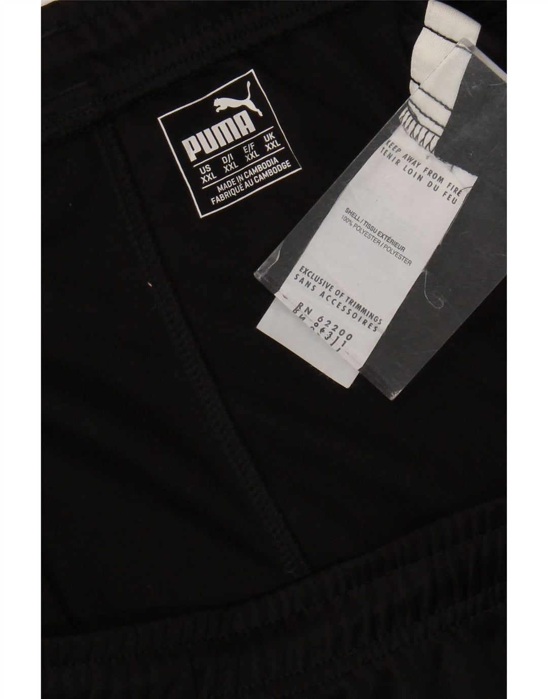 PUMA Træningsdragt bukser til mænd 2XL sort polyester