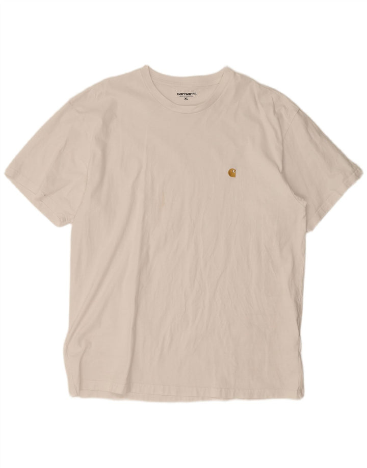 Carhartt Herre T-Shirt Top XL Hvid Bomuld