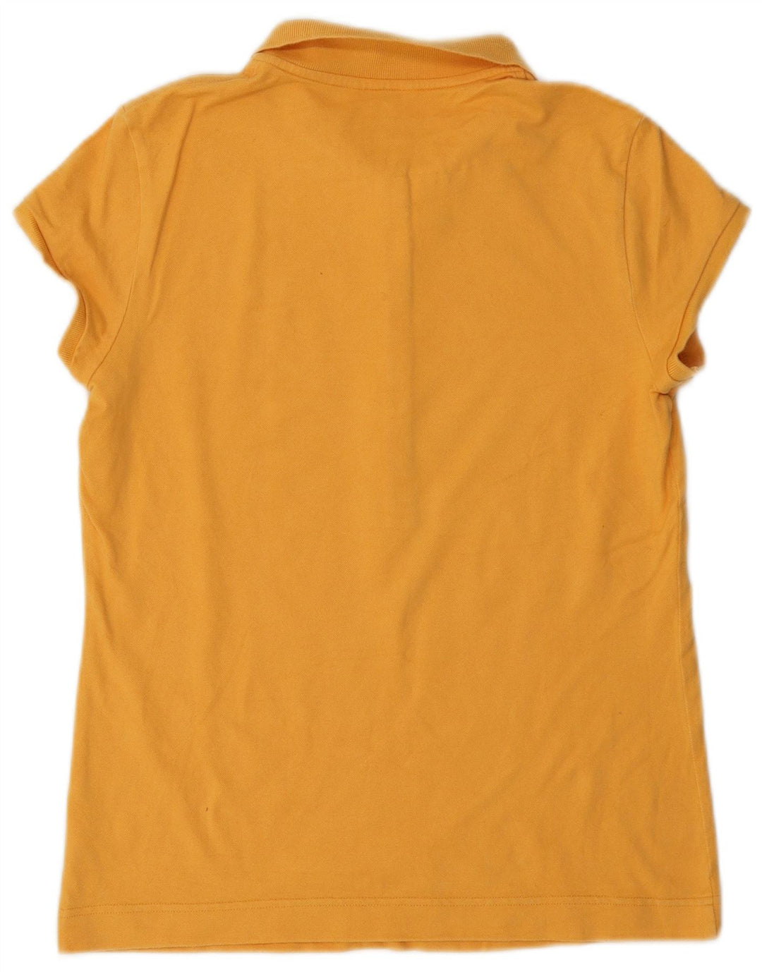 Calvin Klein Dame Polo Shirt UK 14 Medium Gul Bomuld