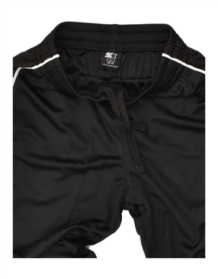 STARTER Boys Tracksuit Trousers 10-11 Years Large  Black Polyester | Vintage Starter | Thrift | Second-Hand Starter | Used Clothing | Messina Hembry 
