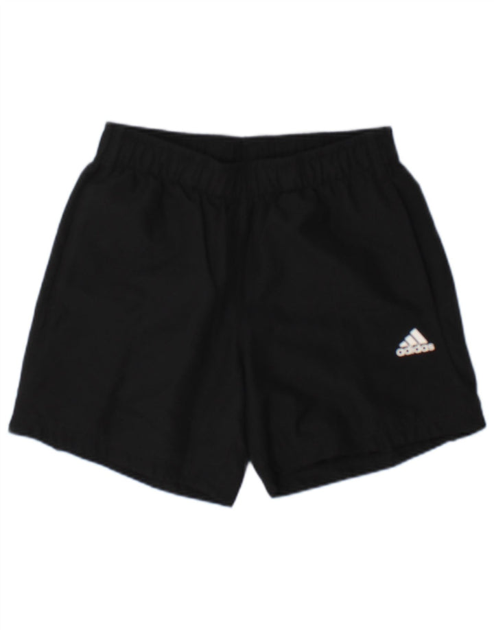 Adidas Womens Climalite Sports Shorts UK 10 Small Black Polyester