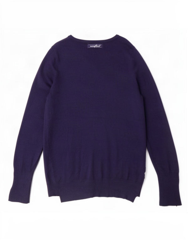 Zara Dame Cardigan Sweater UK 14 Large Navy Blue