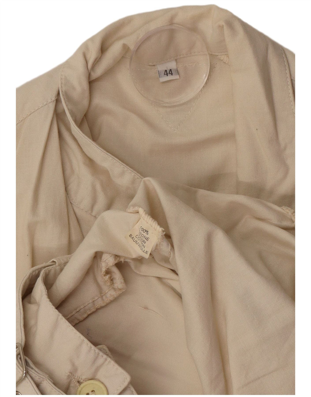 Swinger Herre Batwing Bomber Jacket UK 44 2XL Beige Bomuld