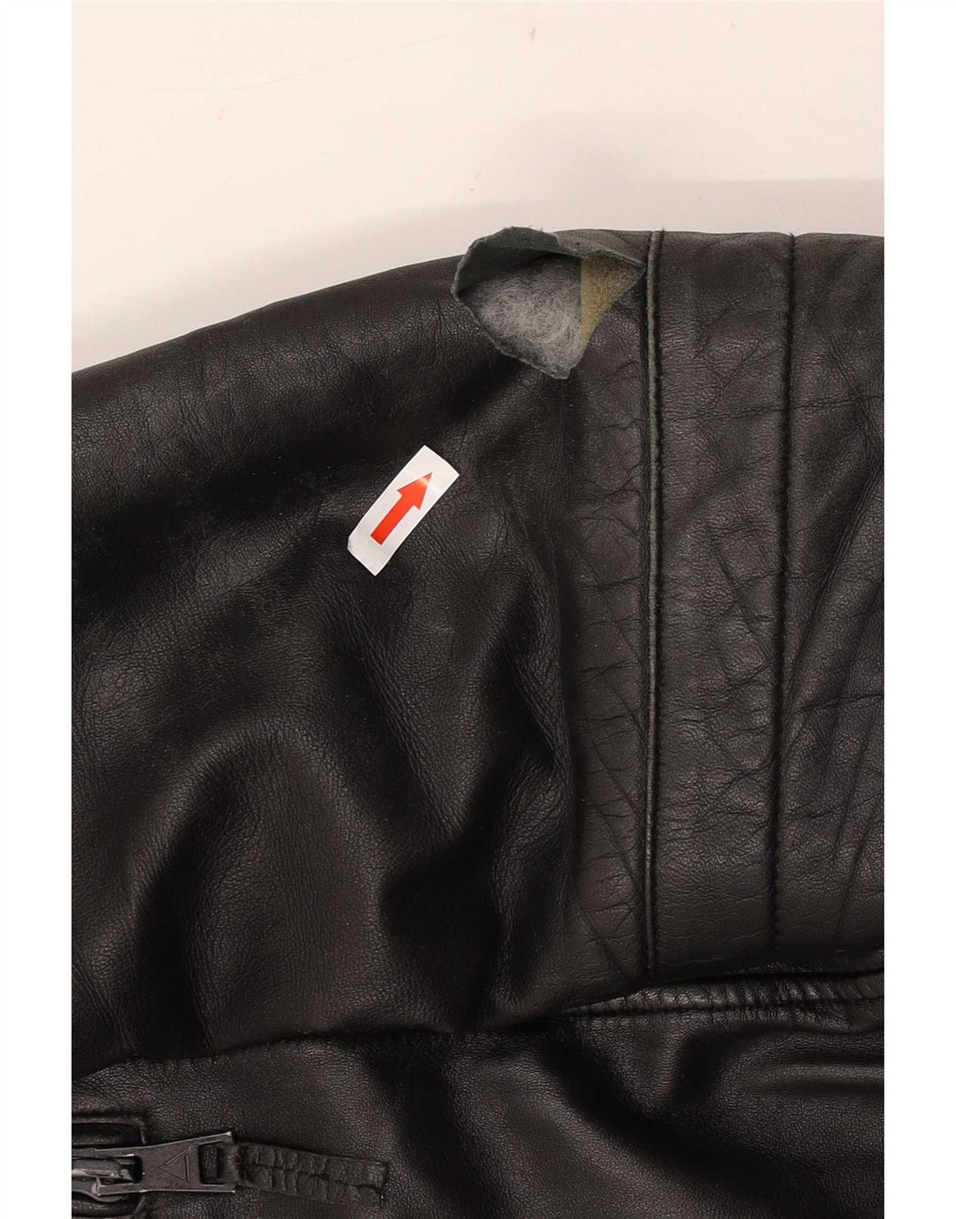 Infinity Herre Læder Biker Jacket UK 40 Large Sort