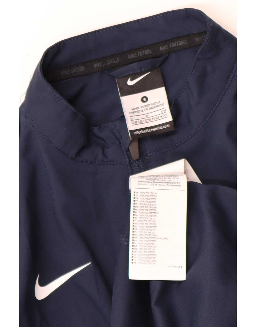 Nike Træningsdragt Topjakke til drenge 8-9 år Lille marineblå polyester