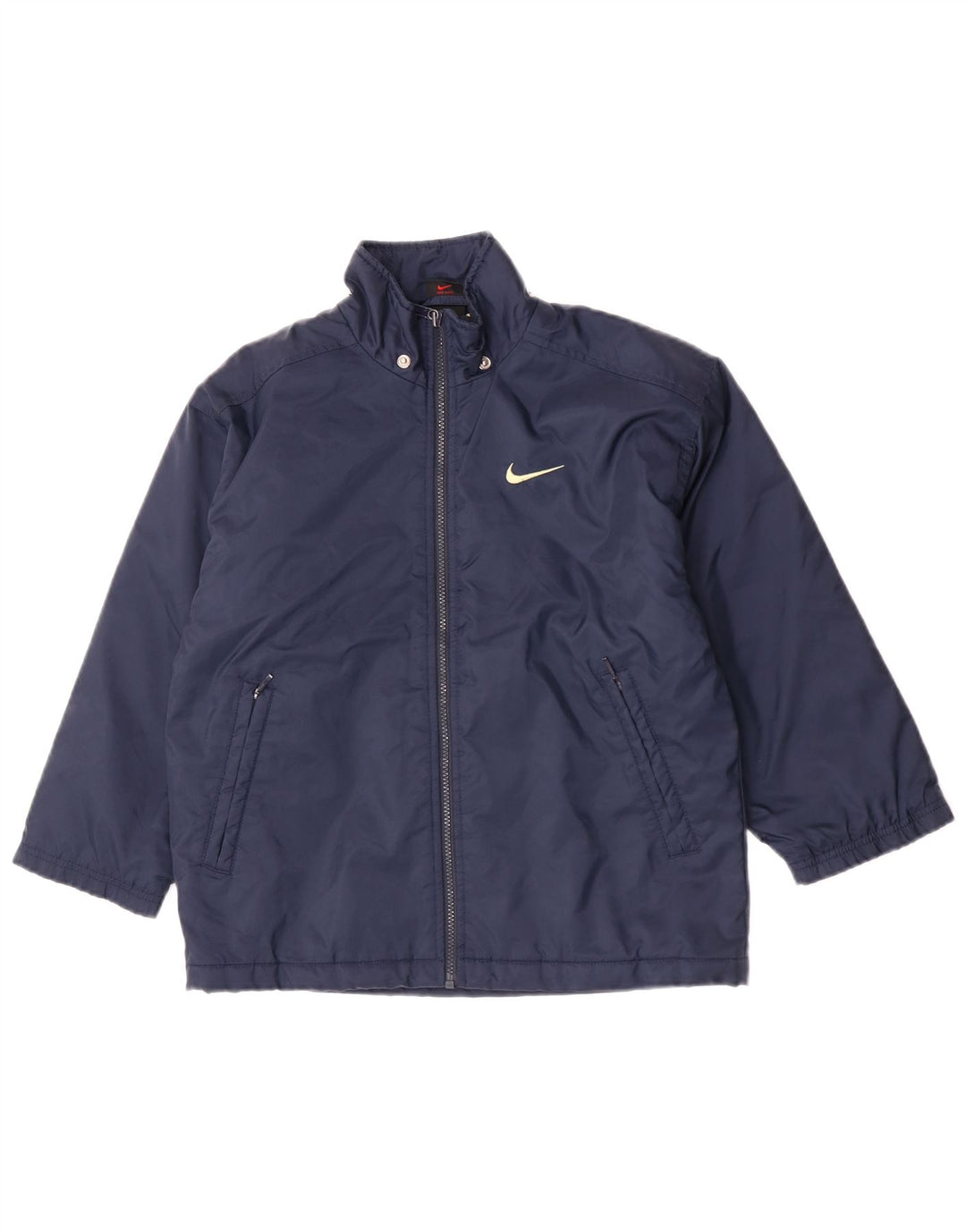 Nike drenge Swoosh grafisk vindjakke 8-9 år lille marineblå nylon