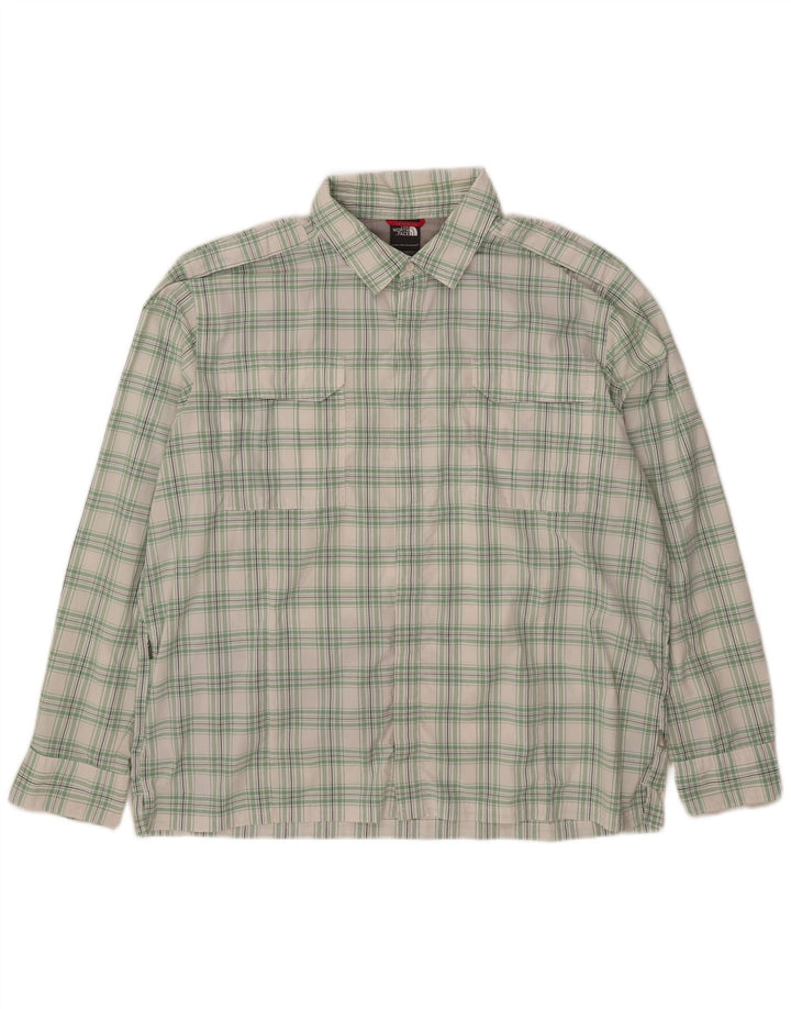 The North Face Herre Military Shirt 2XL hvid ternet nylon