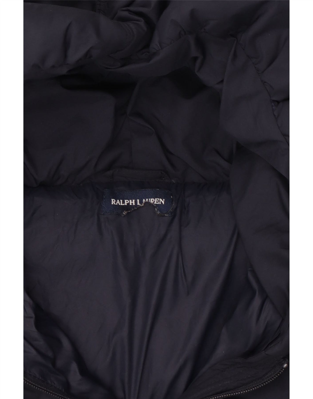 Ralph Lauren Polstret hættejakke til piger 11-12 år marineblå polyester