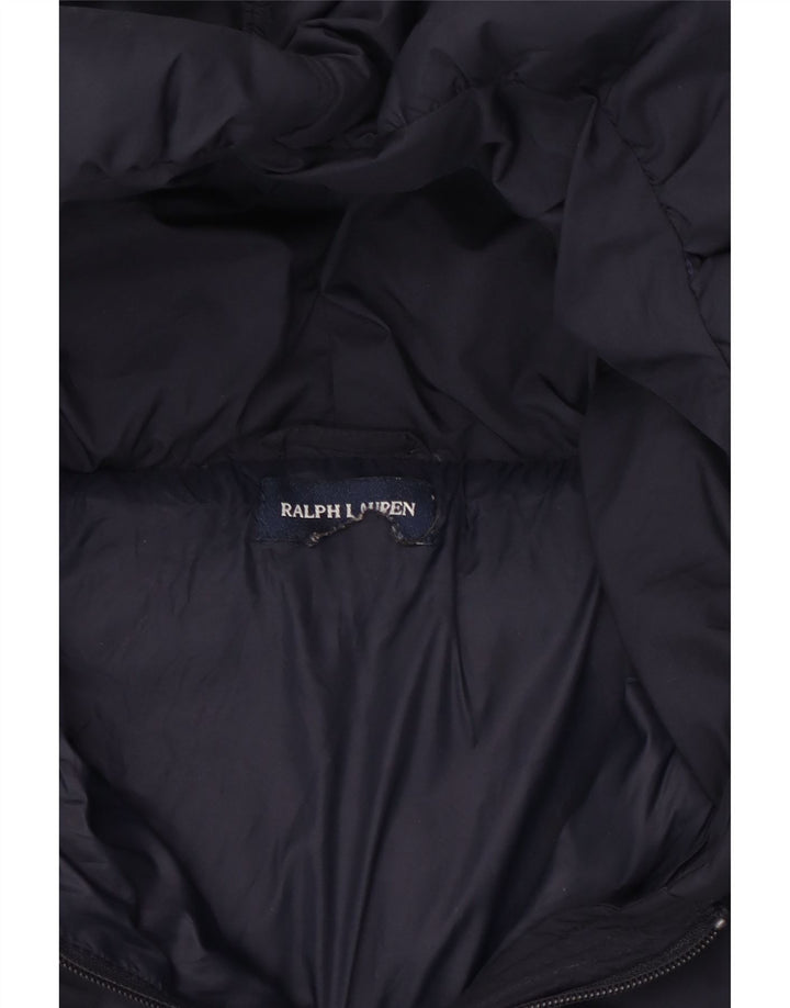Ralph Lauren Polstret hættejakke til piger 11-12 år marineblå polyester