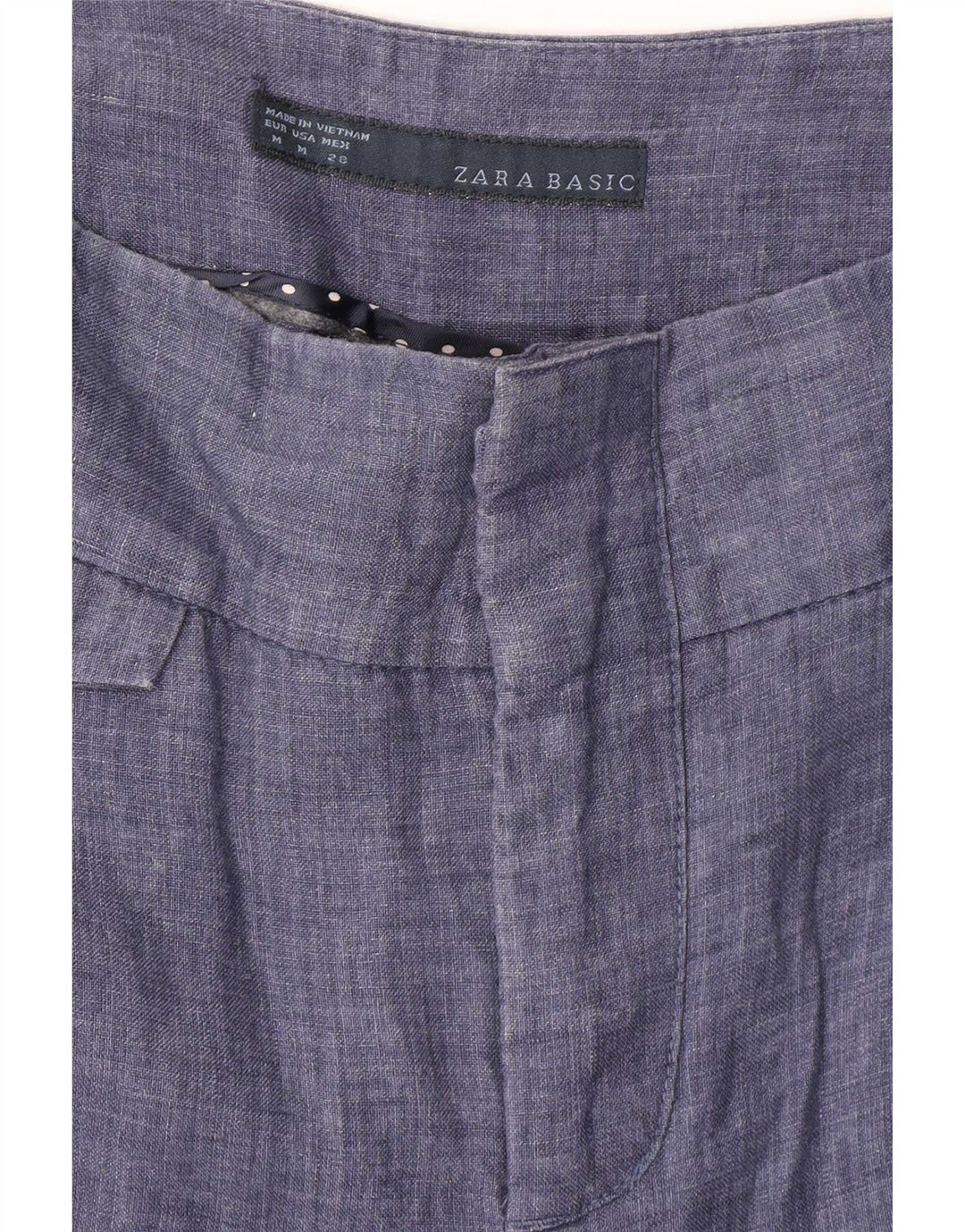 Zara Dame Pegged Chino Bukser Medium W28 L28 Marineblå