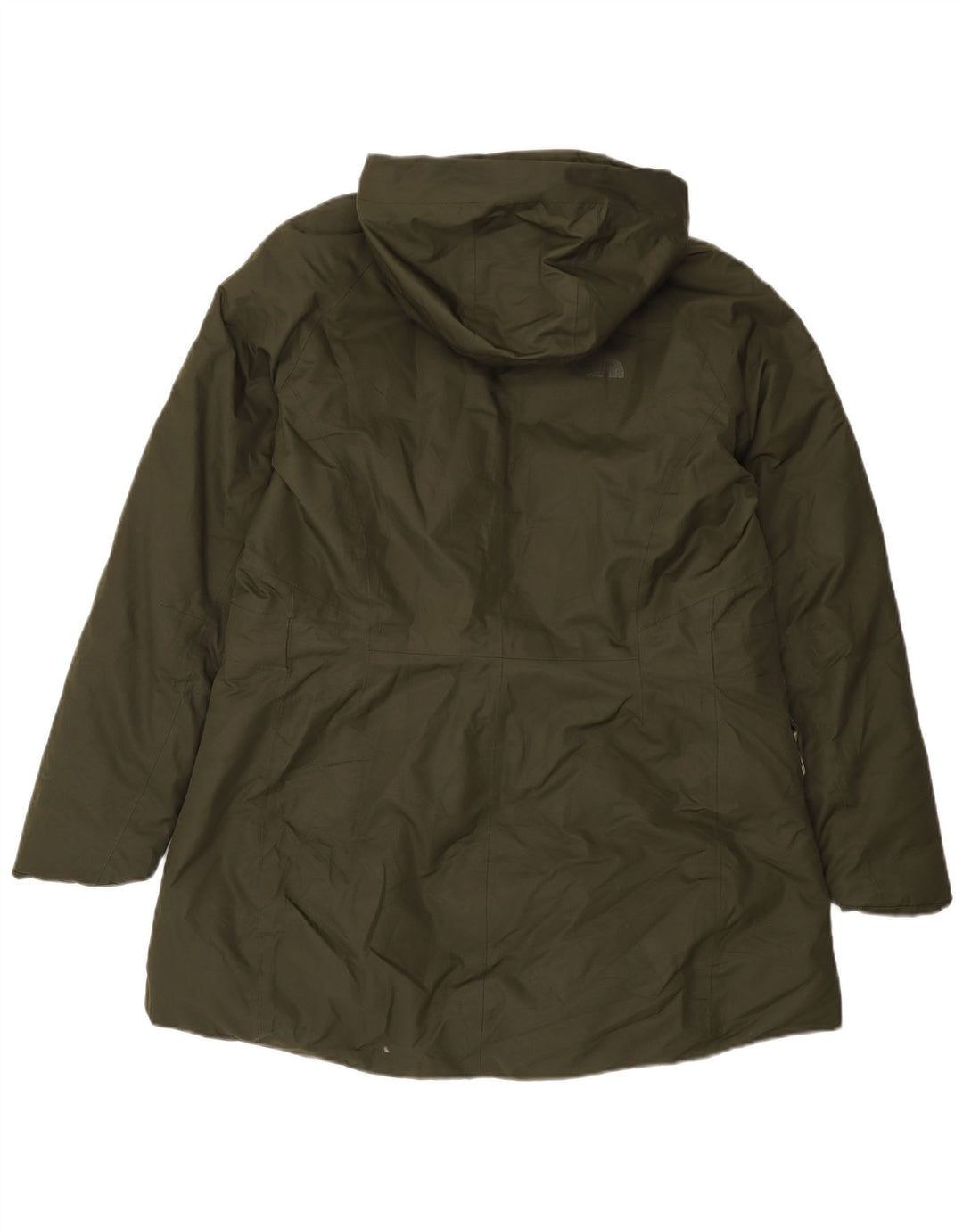 The North Face Polstret hættejakke til kvinder UK 18 XL Grøn polyester
