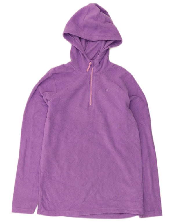 Mountain Warehouse Girls Fleecetrøje med hætte og lynlås 12-13 år Lilla