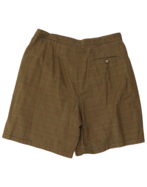 Vintage Kvinders Pegged Chino Shorts W32 Large Khaki Check