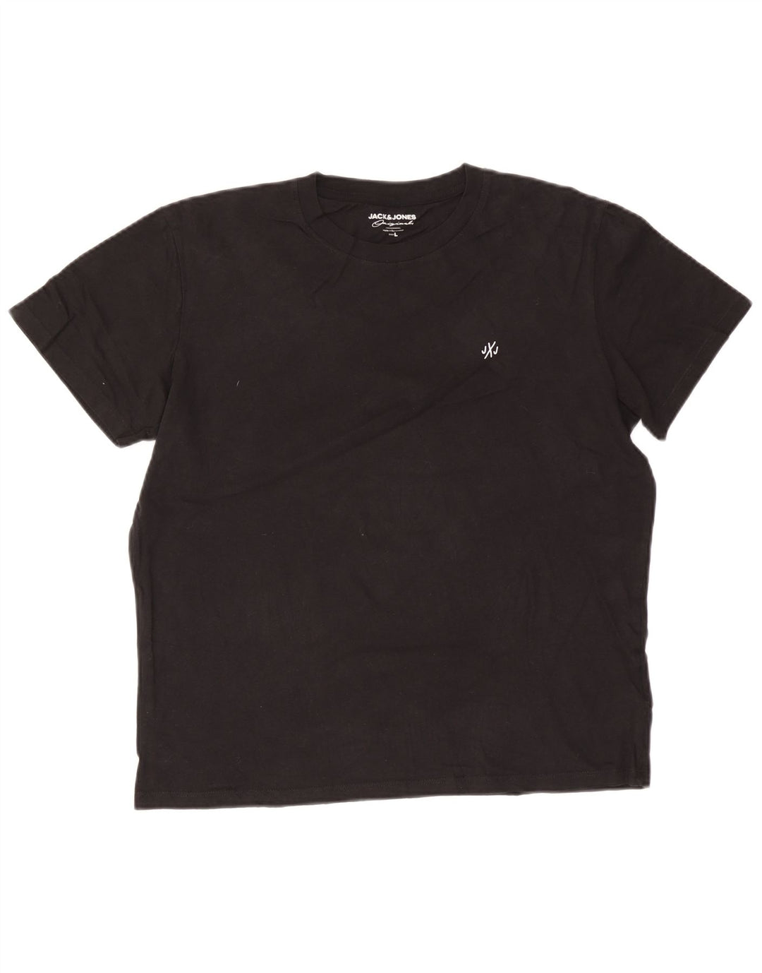 Jack & Jones Herre T-Shirt Top Stor Sort Bomuld