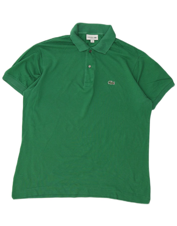 Lacoste Herre Classic Fit Polo Shirt Størrelse 5 Large Grøn Bomuld