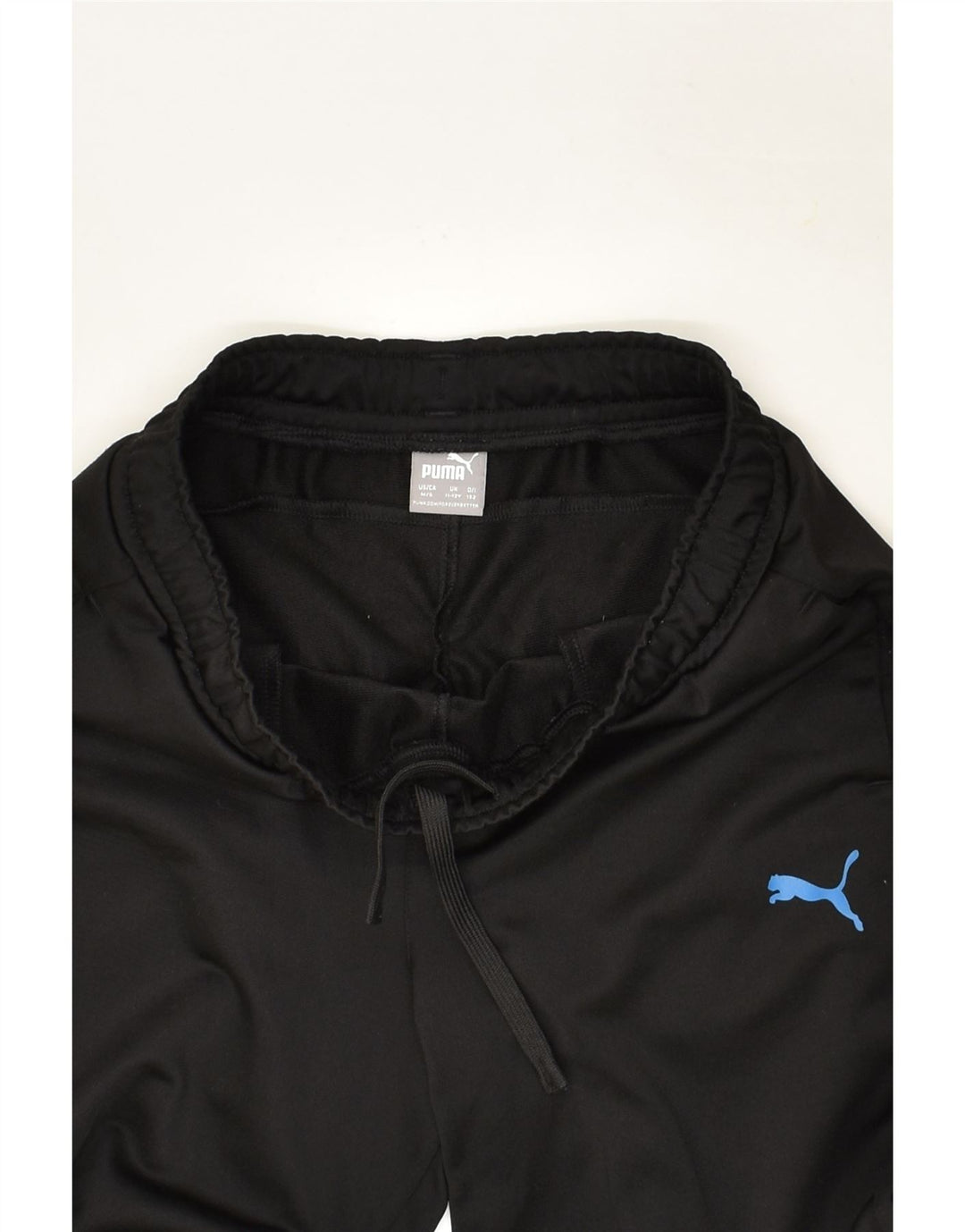 PUMA Boys Tracksuit Trousers 11-12 Years Black Polyester | Vintage Puma | Thrift | Second-Hand Puma | Used Clothing | Messina Hembry 