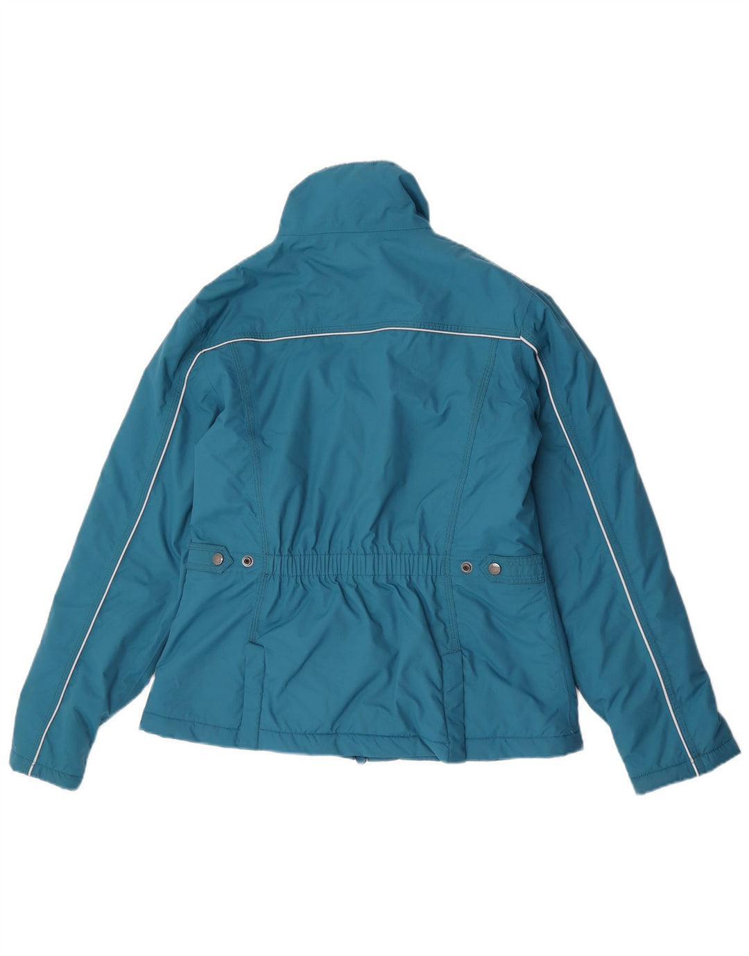 Vintage vindjakke til kvinder, UK 14 Medium Blue Nylon