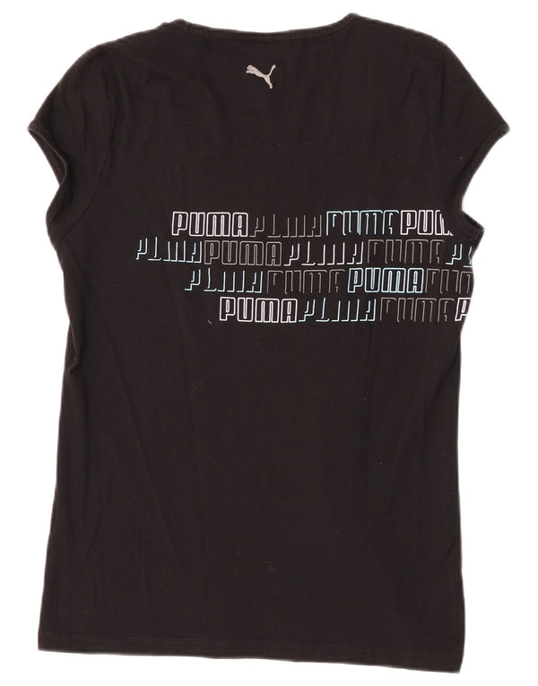 Puma Grafisk T-Shirt Top UK 14 Stor Sort