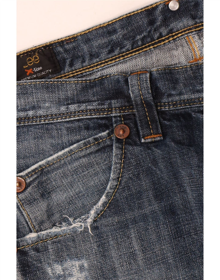 REPLAY Herre Straight Jeans W36 L34 Blå Bomuld
